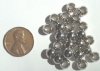 25 5x7mm Nickel Oval (3mm Hole)